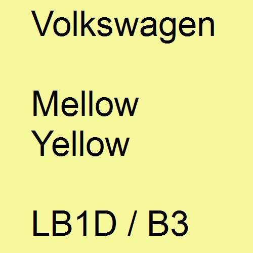 Volkswagen, Mellow Yellow, LB1D / B3.